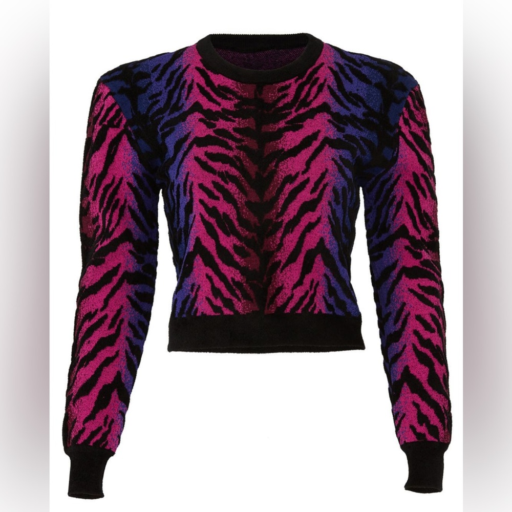 Ronny Kobo Mekette Animal Print Sweater